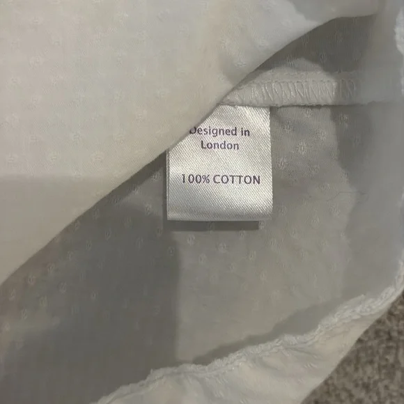 Rachel Riley Lace Trimmed White Sleeveless Top size 6Y - Picture 4 of 8